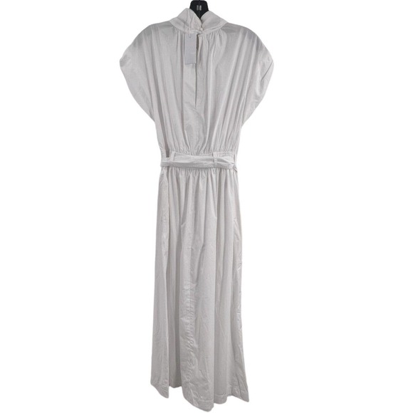 Derek Lam 10 Crosby Celeste Wrap Effect Cutout Poplin Maxi White Size 6 New - Picture 7 of 11